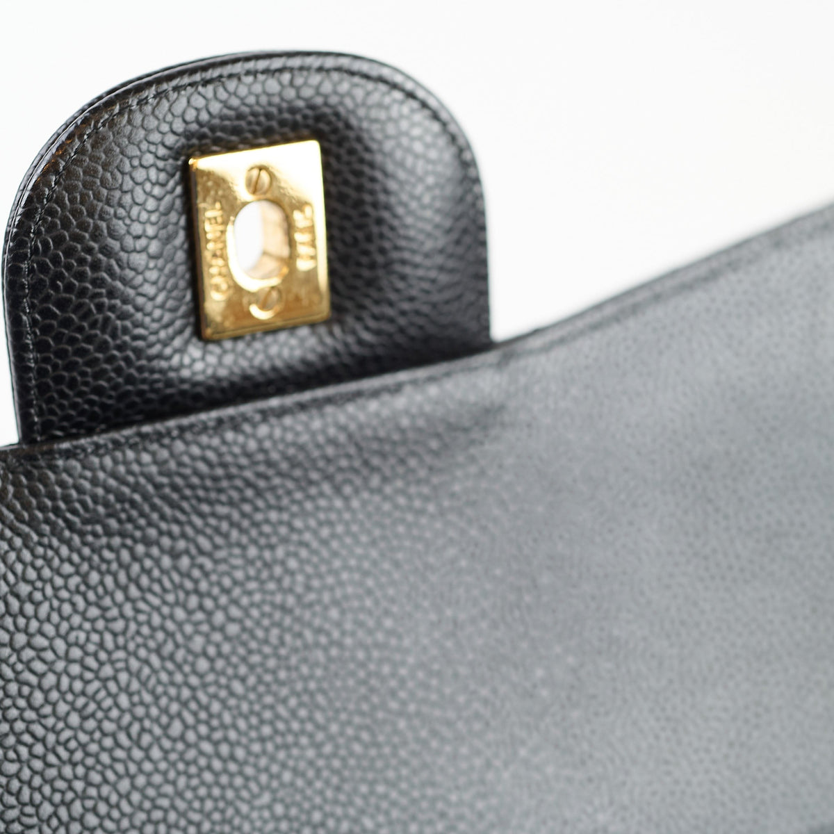 Chanel Caviar Jumbo Double Classic Flap Bag 19 series - photo 9