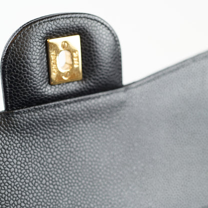 Chanel Caviar Jumbo Double Classic Flap Bag 19 series - photo 9
