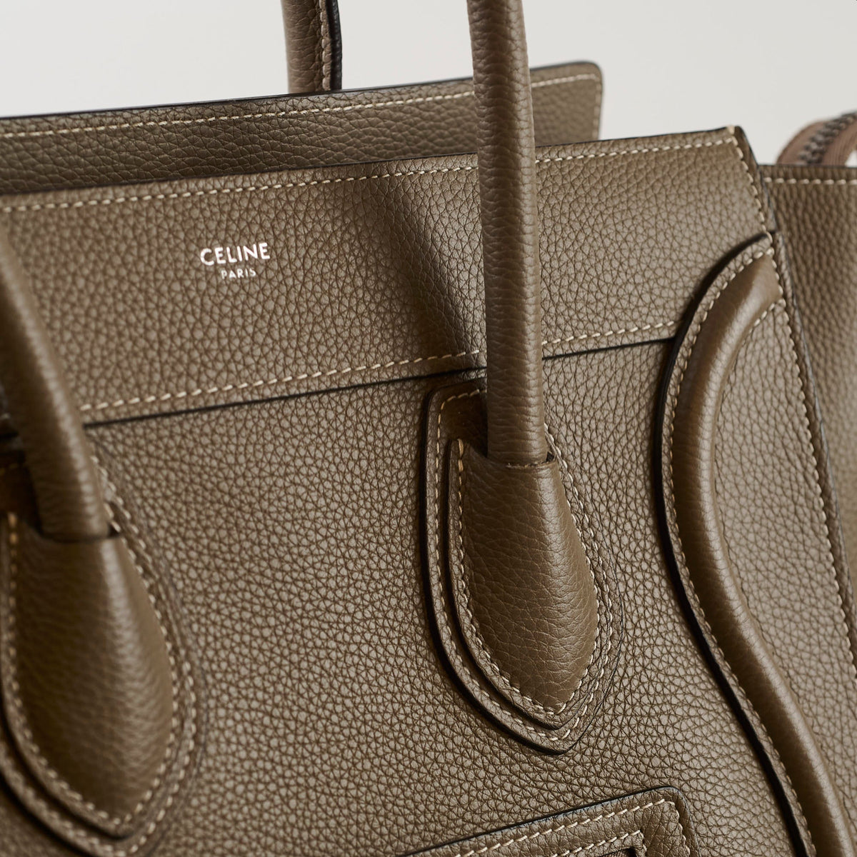 Celine Micro Luggage Taupe - photo 15