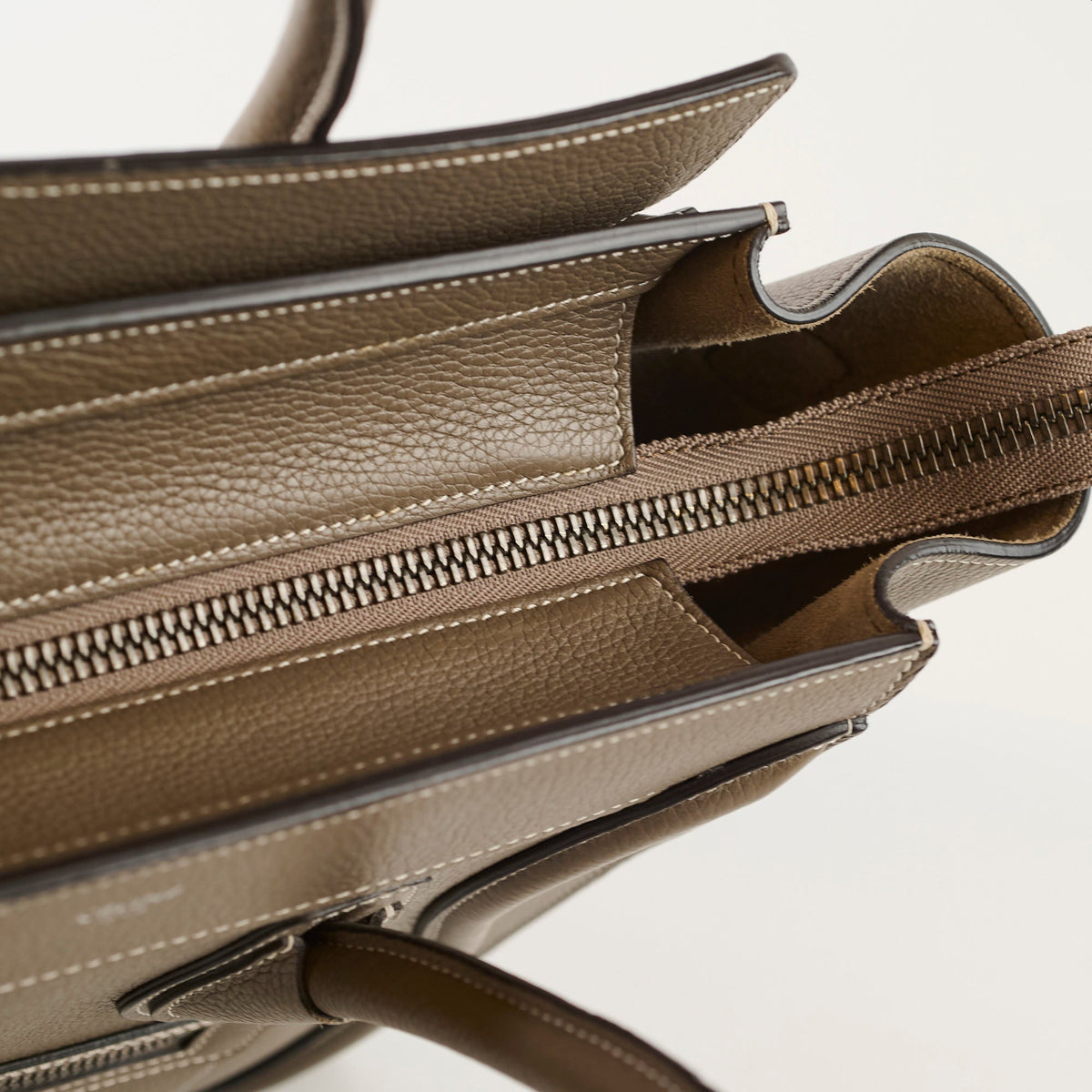 Celine Micro Luggage Taupe - photo 5