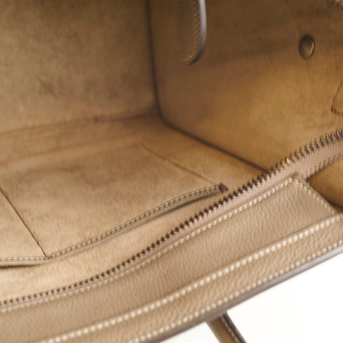 Celine Micro Luggage Taupe - photo 7
