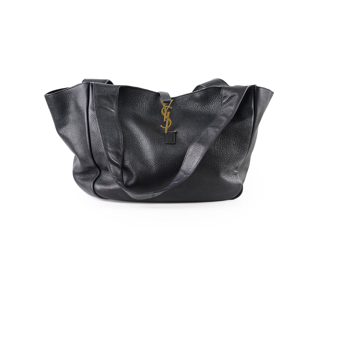 Saint Laurent Le 5 A 7 Bea Leather Tote Black - photo 1