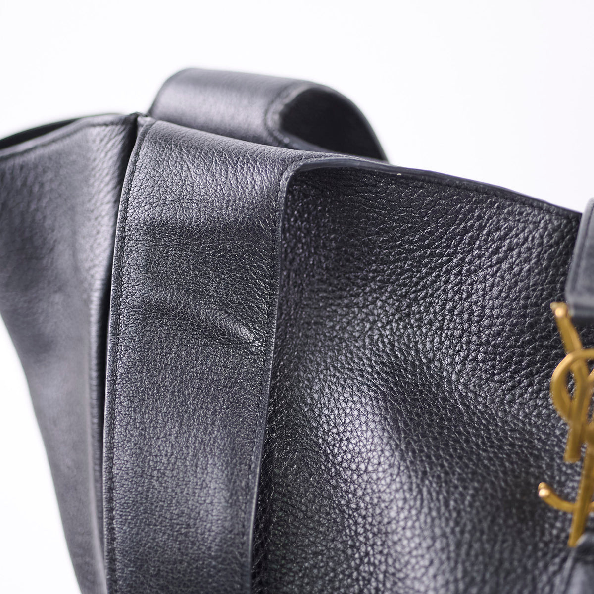 Saint Laurent Le 5 A 7 Bea Leather Tote Black - photo 6