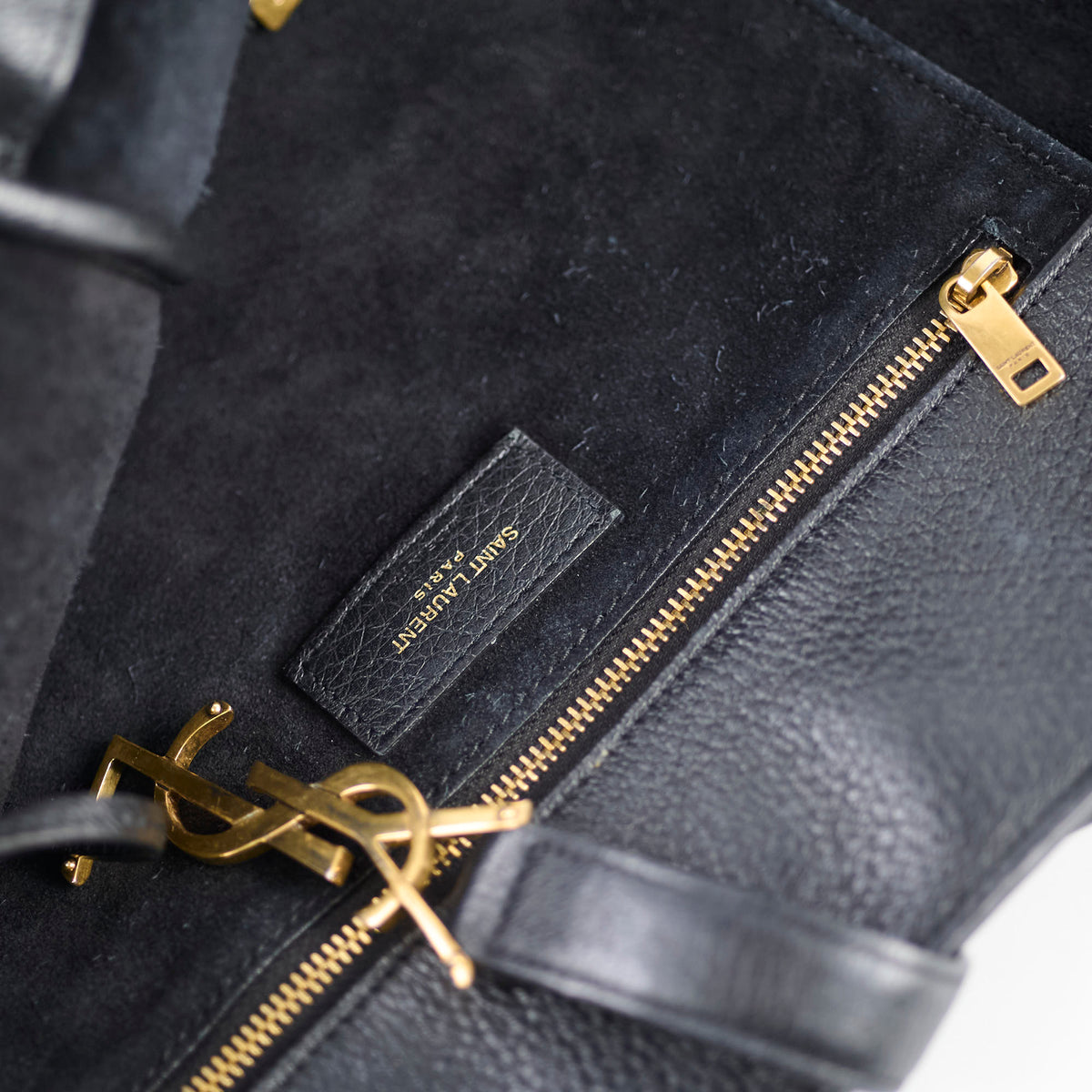 Saint Laurent Le 5 A 7 Bea Leather Tote Black - photo 10