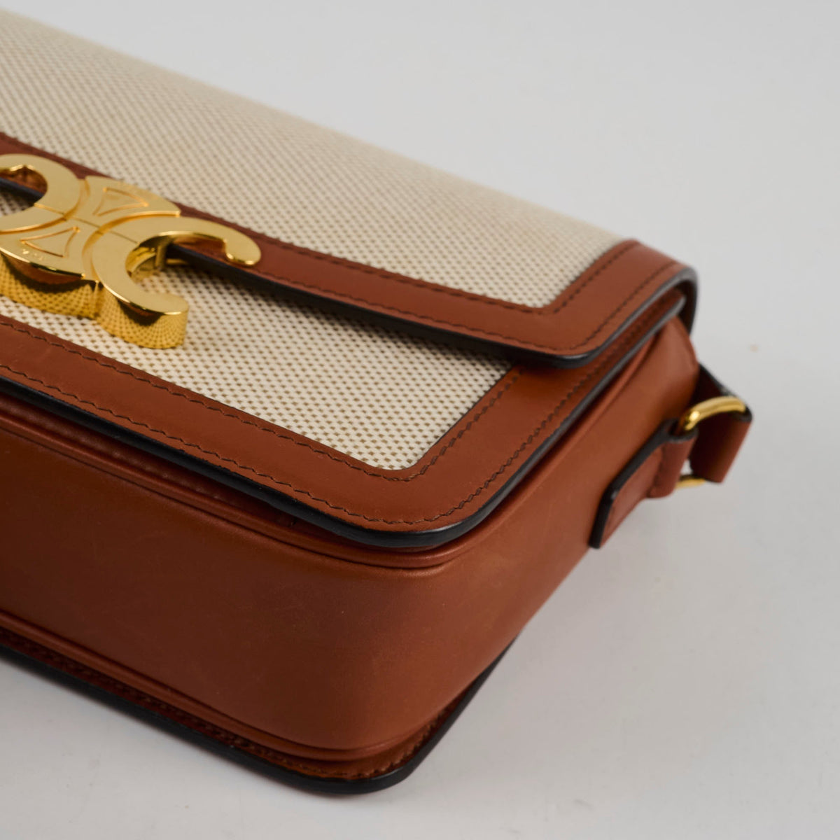 Celine Classique Triomphe Canvas Natural/Tan - photo 11