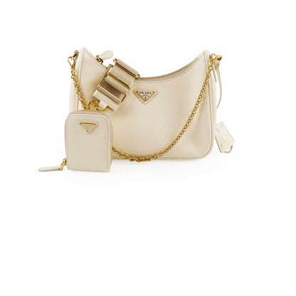 Prada Re-Edition 2005 Saffiano Leather Crossbody Ivory - photo 1