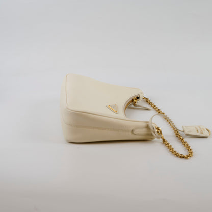 Prada Re-Edition 2005 Saffiano Leather Crossbody Ivory - photo 3