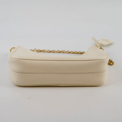 Prada Re-Edition 2005 Saffiano Leather Crossbody Ivory - photo 4