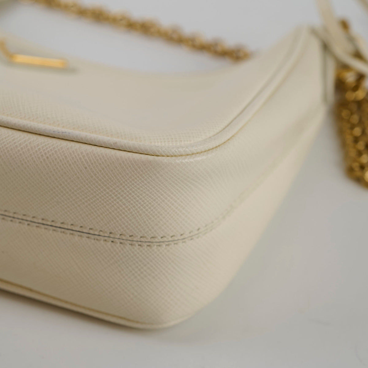 Prada Re-Edition 2005 Saffiano Leather Crossbody Ivory - photo 8