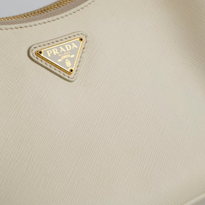 Prada Re-Edition 2005 Saffiano Leather Crossbody Ivory - photo 9