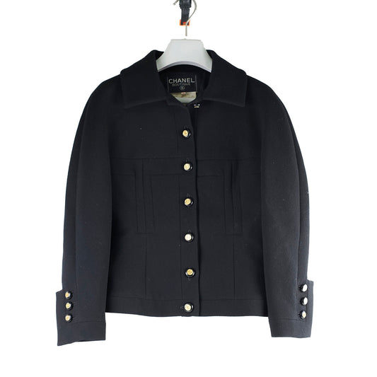 Chanel Wool Suit Jacket and Skirt Set Black - photo 2