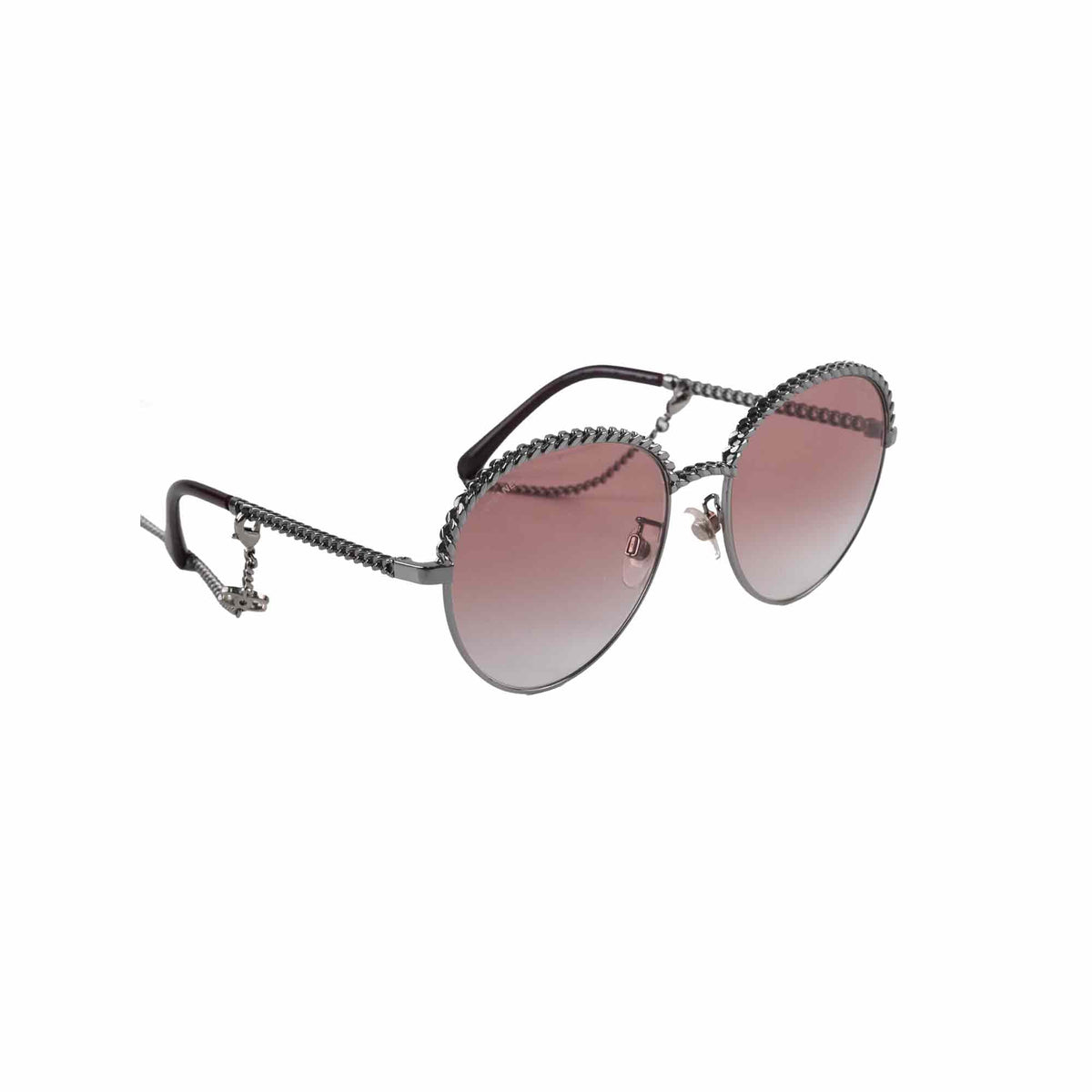 Chanel Oval Pantos Sunglasses Pink Gradient - photo 1