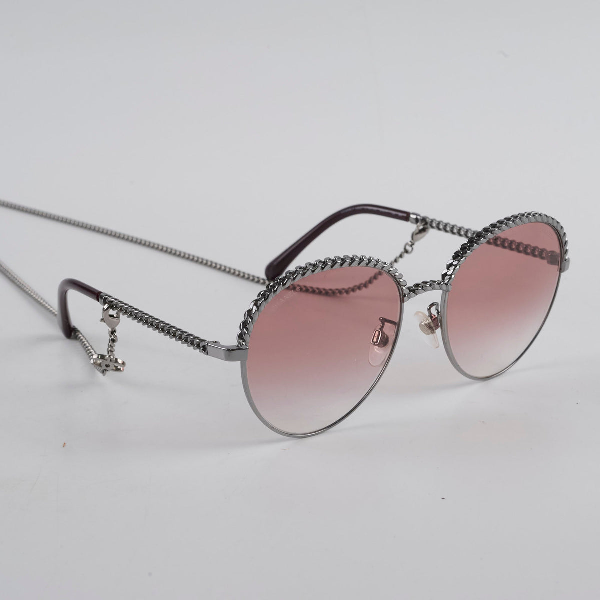 Chanel Oval Pantos Sunglasses Pink Gradient - photo 5