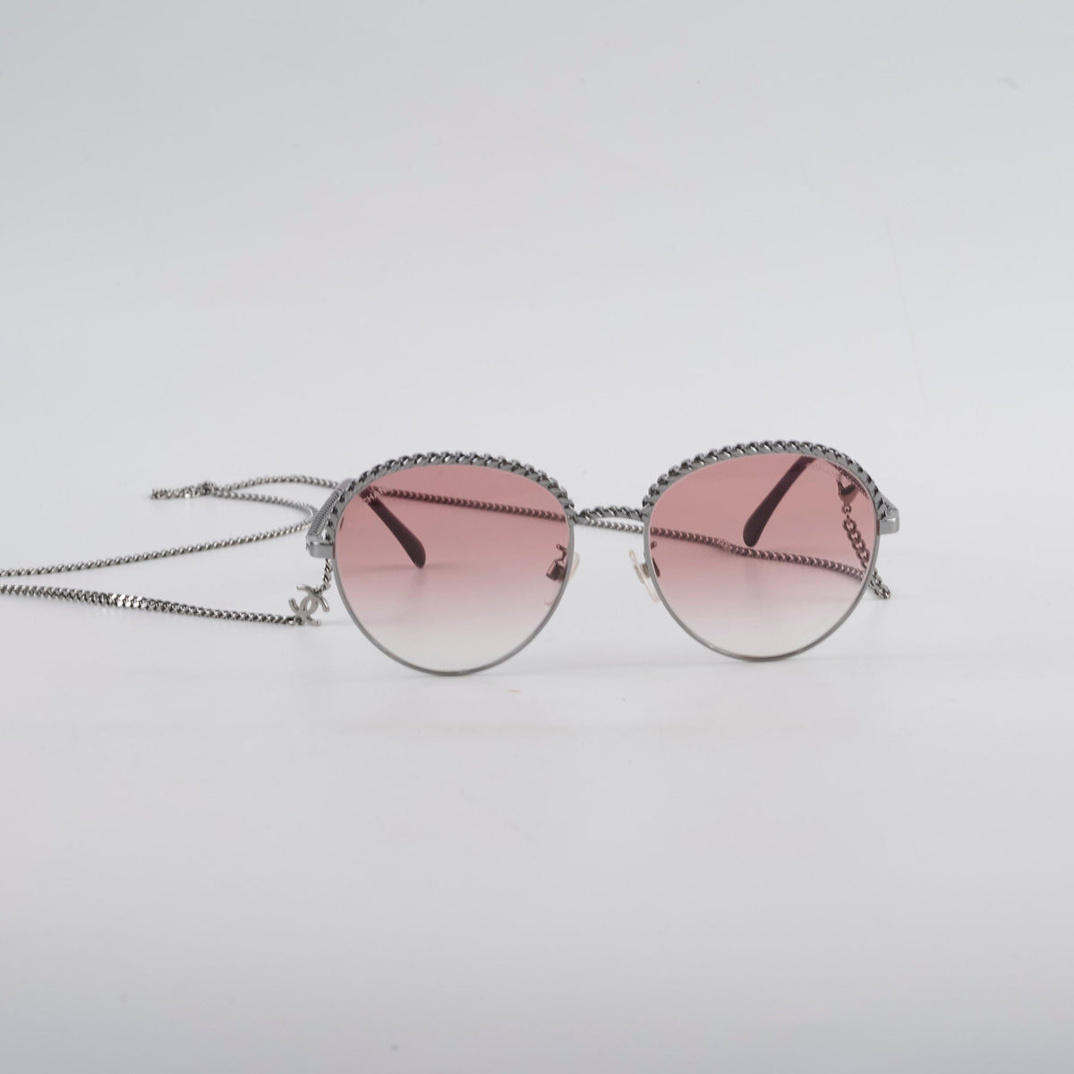 Chanel Oval Pantos Sunglasses Pink Gradient - photo 3