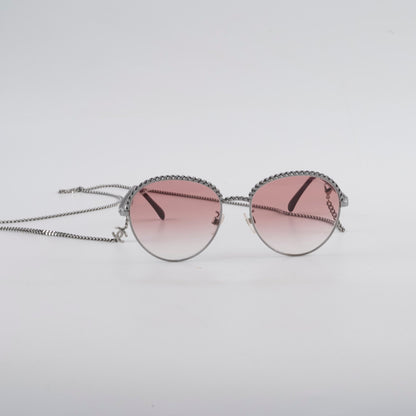 Chanel Oval Pantos Sunglasses Pink Gradient - photo 3