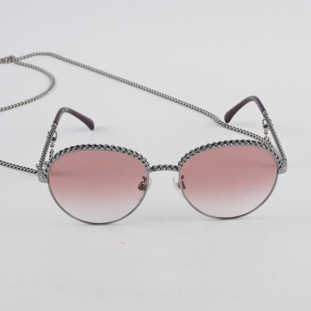 Chanel Oval Pantos Sunglasses Pink Gradient - photo 2