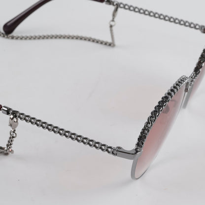 Chanel Oval Pantos Sunglasses Pink Gradient - photo 10