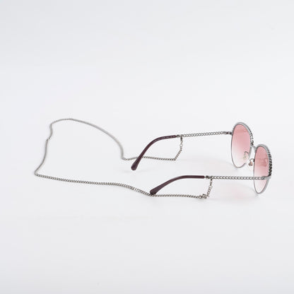 Chanel Oval Pantos Sunglasses Pink Gradient - photo 4