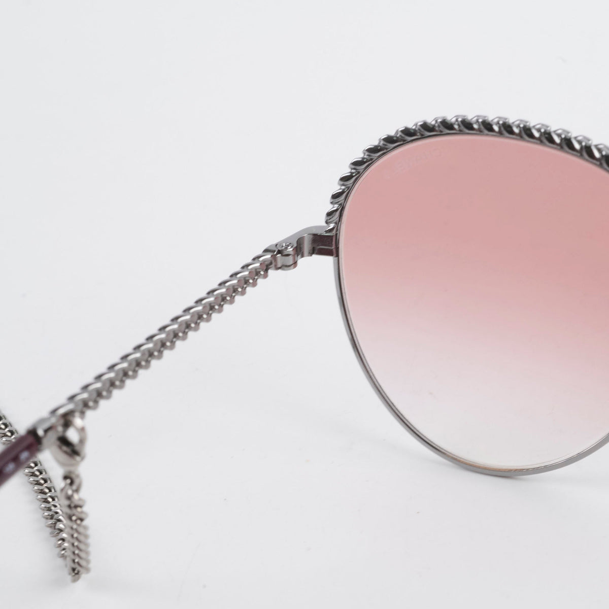Chanel Oval Pantos Sunglasses Pink Gradient - photo 8