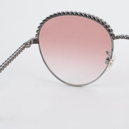 Chanel Oval Pantos Sunglasses Pink Gradient - photo 7