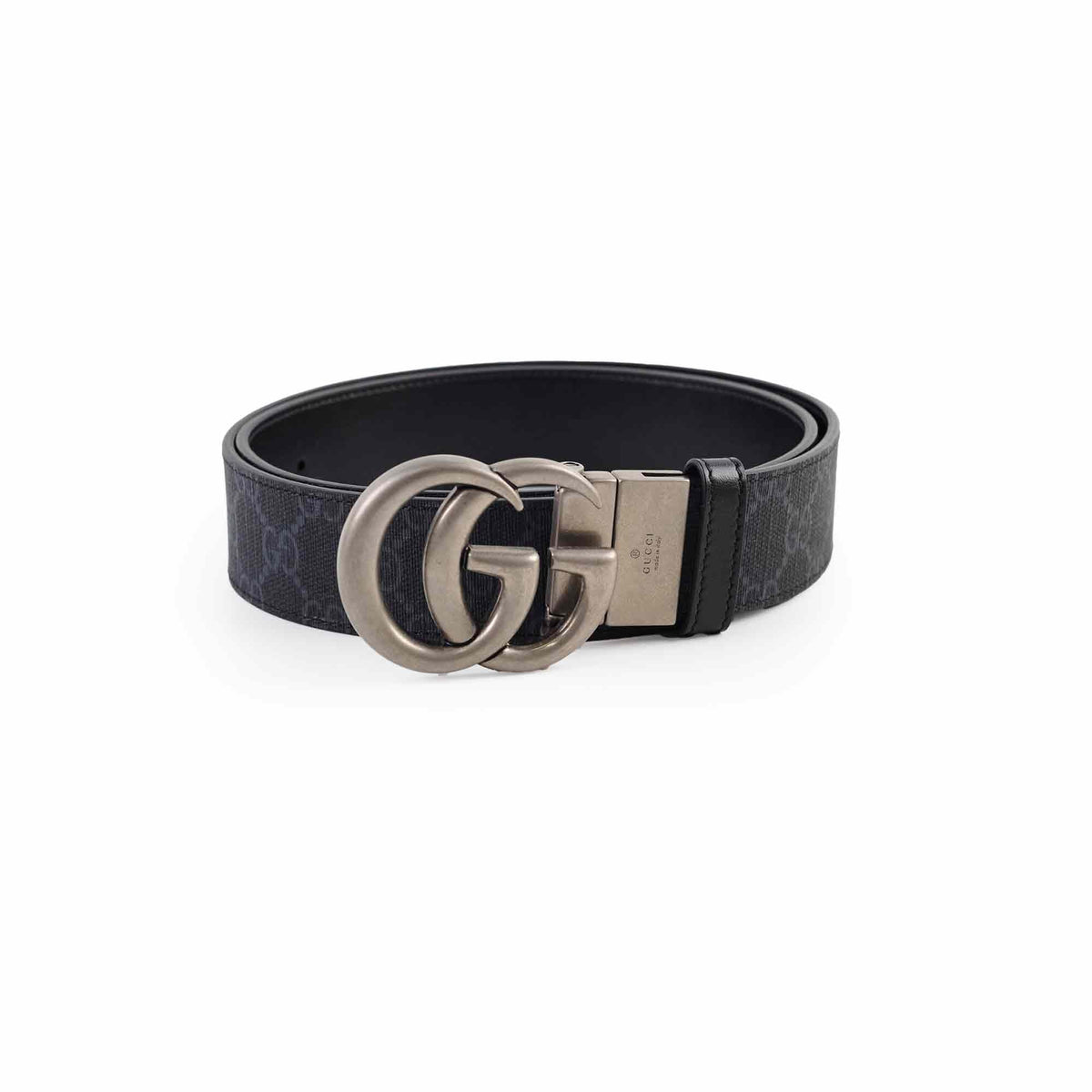 Gucci Reversible Belt Black Monogram Size 90 - photo 1