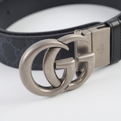 Gucci Reversible Belt Black Monogram Size 90 - photo 6