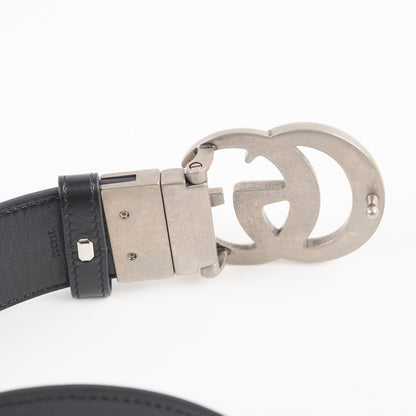 Gucci Reversible Belt Black Monogram Size 90 - photo 3