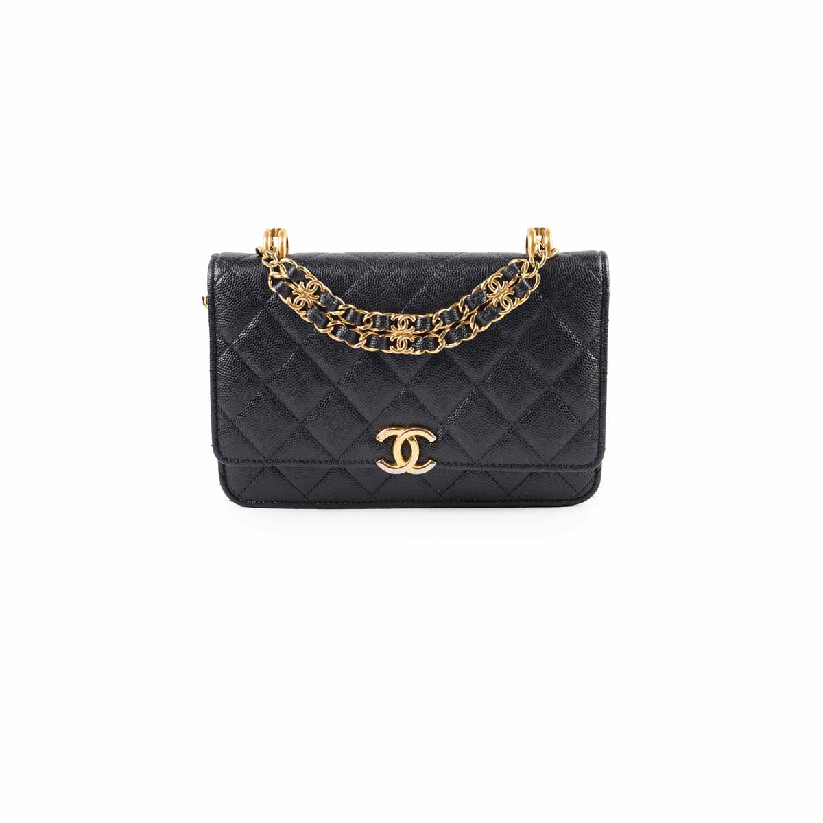Chanel Seasonal Top Handle Wallet On Chain Caviar Black 2022 - photo 1