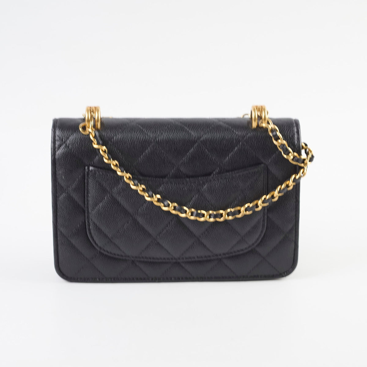 Chanel Seasonal Top Handle Wallet On Chain Caviar Black 2022 - photo 2