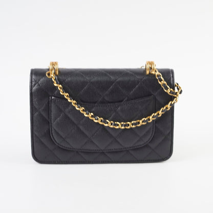 Chanel Seasonal Top Handle Wallet On Chain Caviar Black 2022 - photo 2