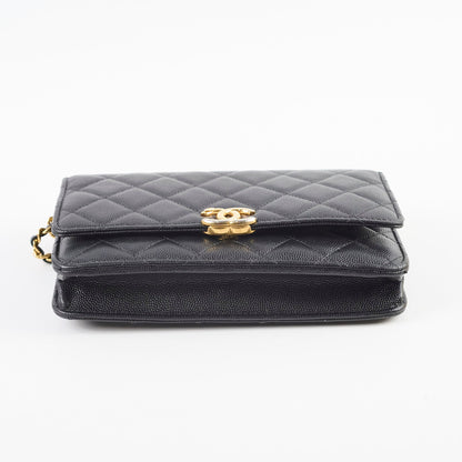 Chanel Seasonal Top Handle Wallet On Chain Caviar Black 2022 - photo 3