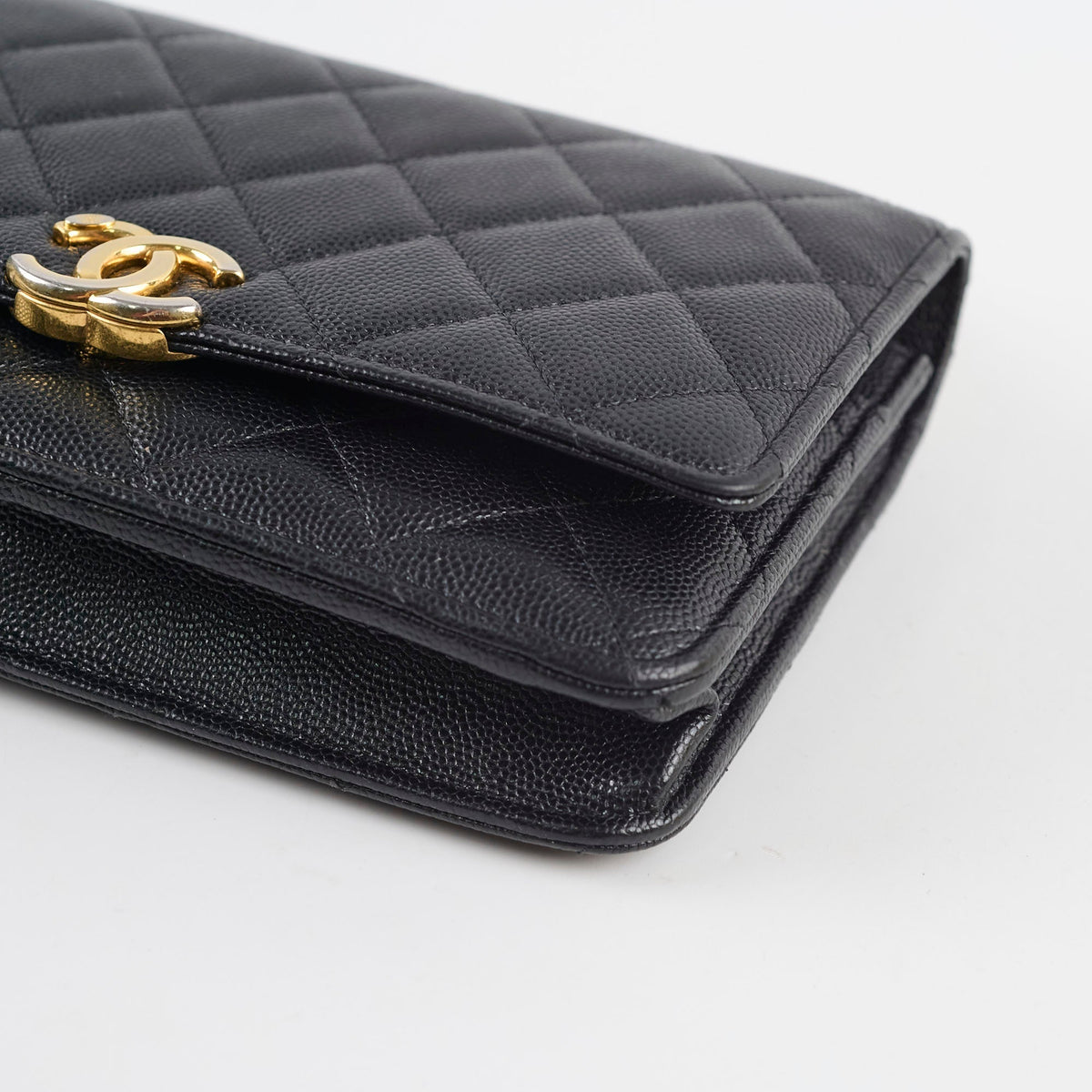Chanel Seasonal Top Handle Wallet On Chain Caviar Black 2022 - photo 15