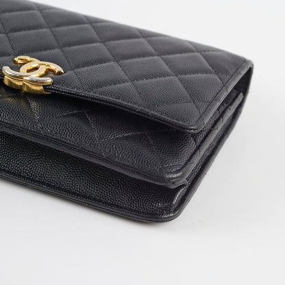 Chanel Seasonal Top Handle Wallet On Chain Caviar Black 2022 - photo 15