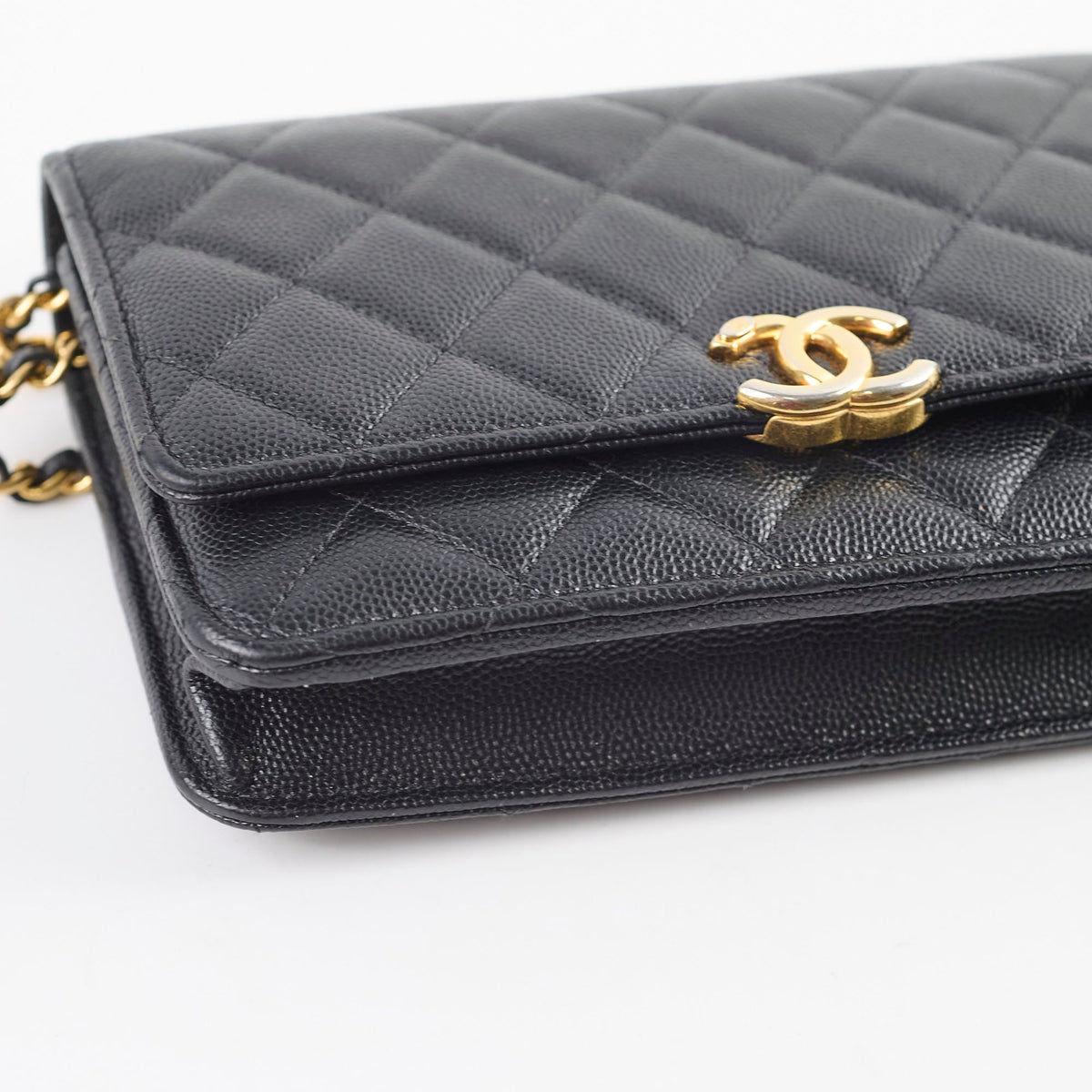 Chanel Seasonal Top Handle Wallet On Chain Caviar Black 2022 - photo 13