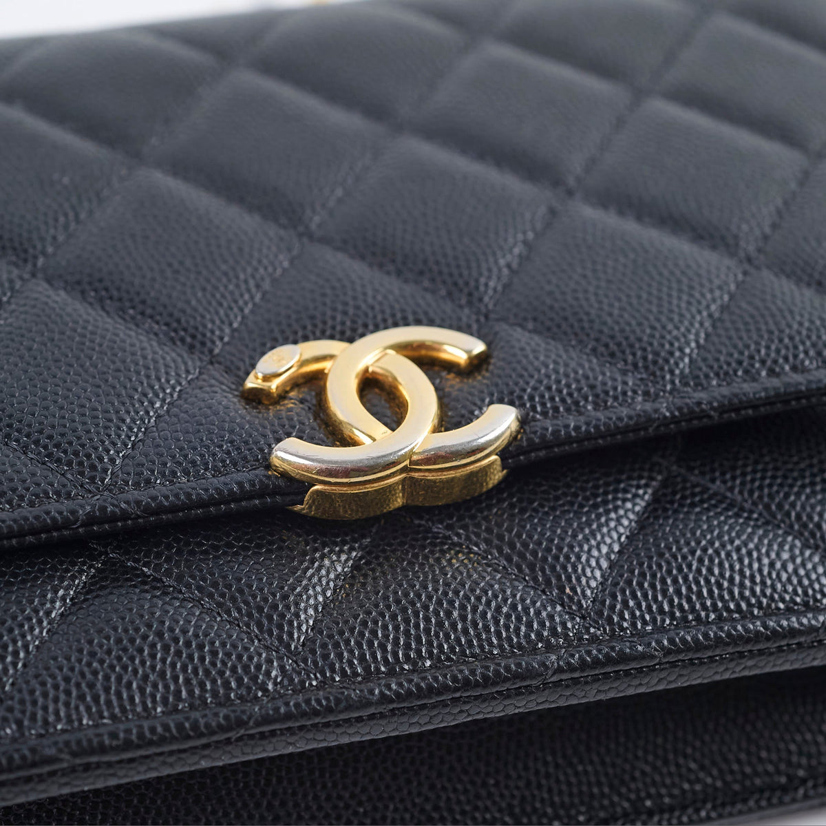 Chanel Seasonal Top Handle Wallet On Chain Caviar Black 2022 - photo 16