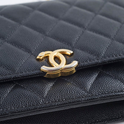 Chanel Seasonal Top Handle Wallet On Chain Caviar Black 2022 - photo 16