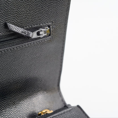 Chanel Seasonal Top Handle Wallet On Chain Caviar Black 2022 - photo 11