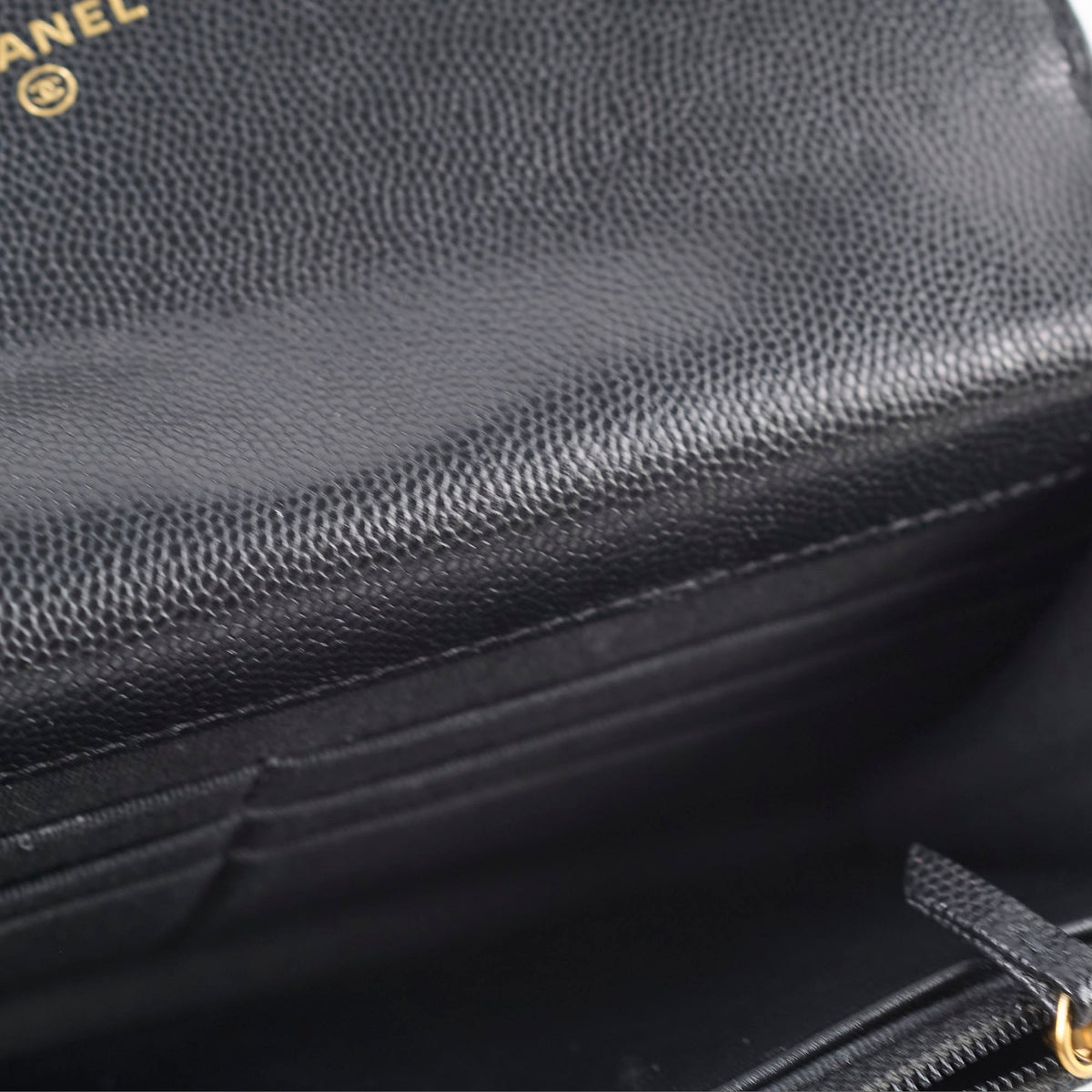 Chanel Seasonal Top Handle Wallet On Chain Caviar Black 2022 - photo 7