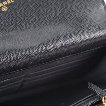 Chanel Seasonal Top Handle Wallet On Chain Caviar Black 2022 - photo 7