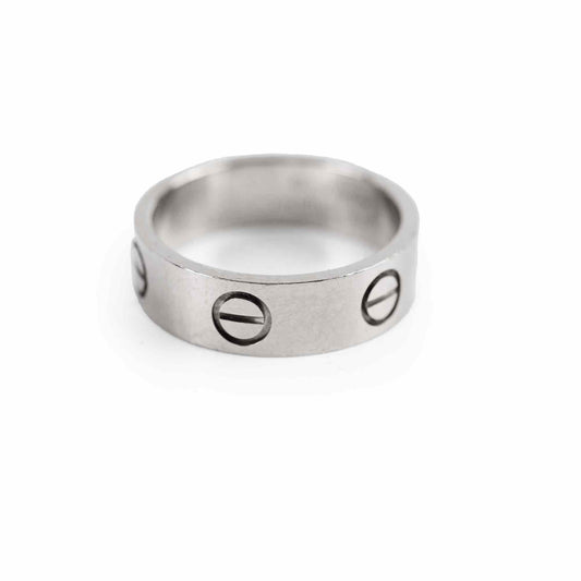 Cartier Classic Model Love Ring White Gold Size 52 - photo 1