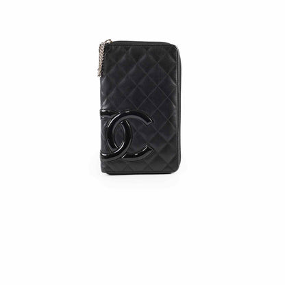 Chanel Cambon Long Wallet Lambskin Black - photo 1