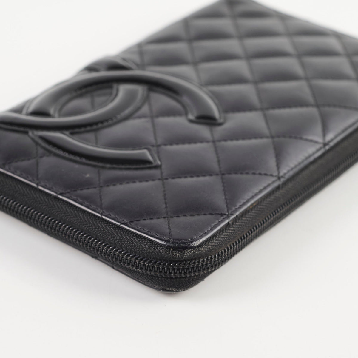 Chanel Cambon Long Wallet Lambskin Black - photo 12