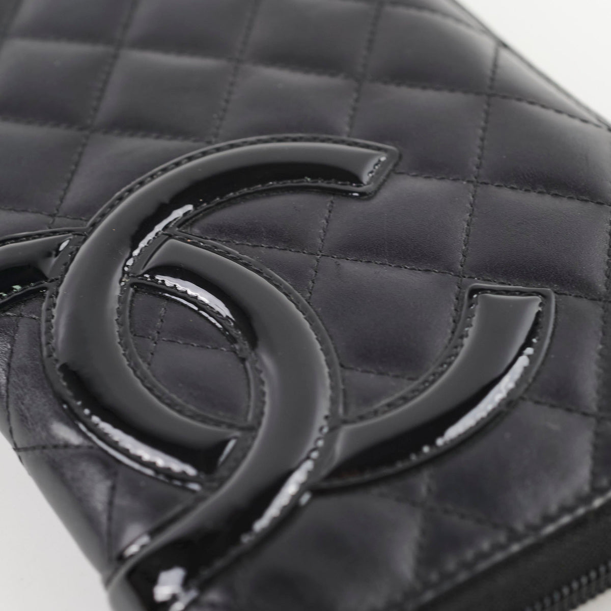 Chanel Cambon Long Wallet Lambskin Black - photo 13