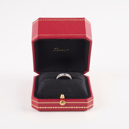 Cartier Pave Diamonds Love Ring White Gold Size 53 - photo 2