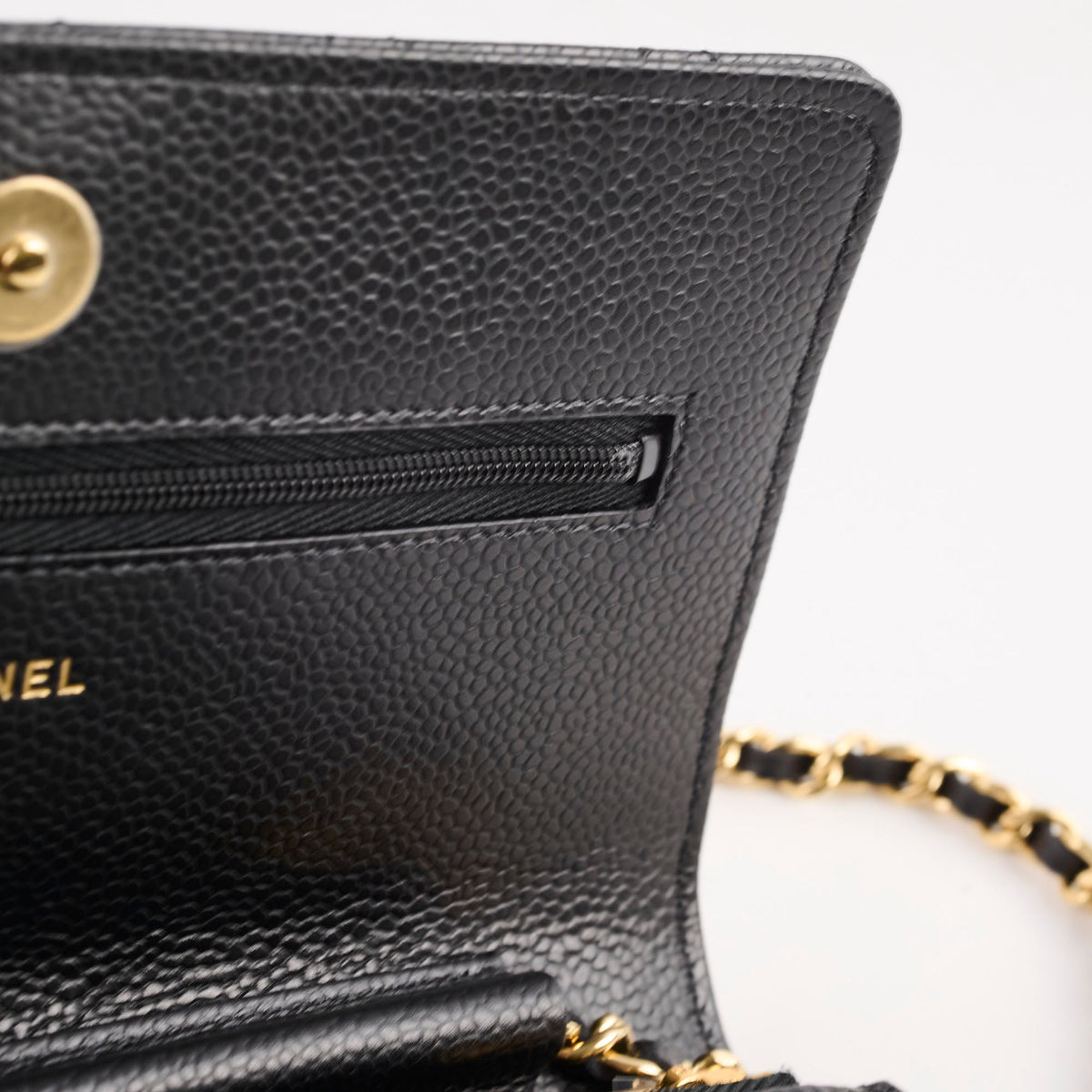 Chanel WOC Black Caviar GHW - photo 13