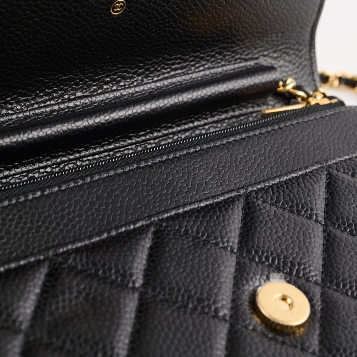 Chanel WOC Black Caviar GHW - photo 12