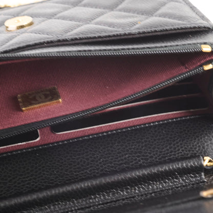 Chanel WOC Black Caviar GHW - photo 10