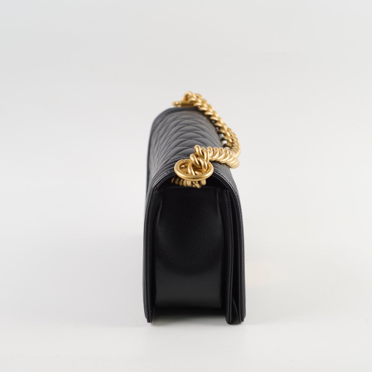 Chanel Old Medium Boy Bag Black Caviar GHW - photo 3