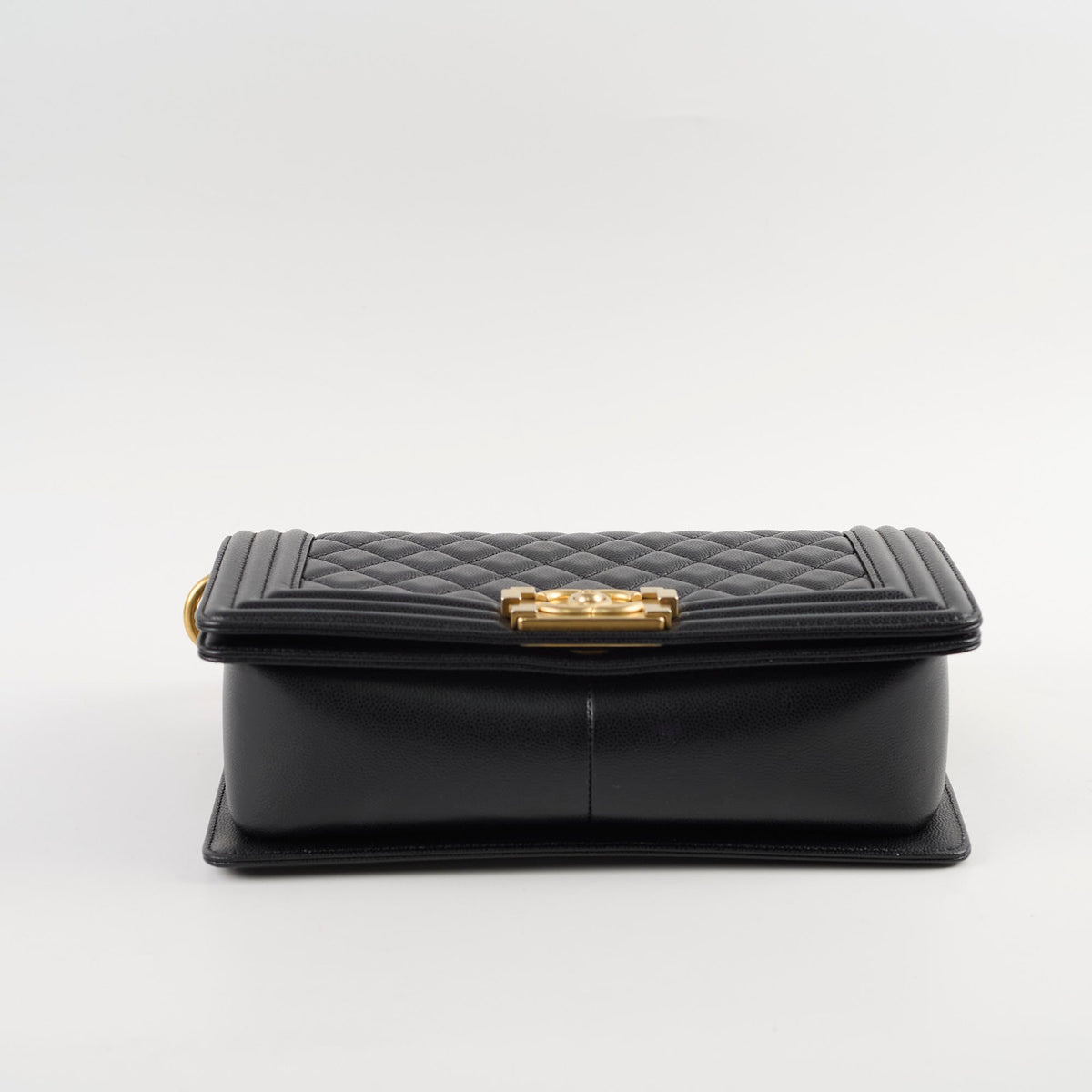 Chanel Old Medium Boy Bag Black Caviar GHW - photo 4
