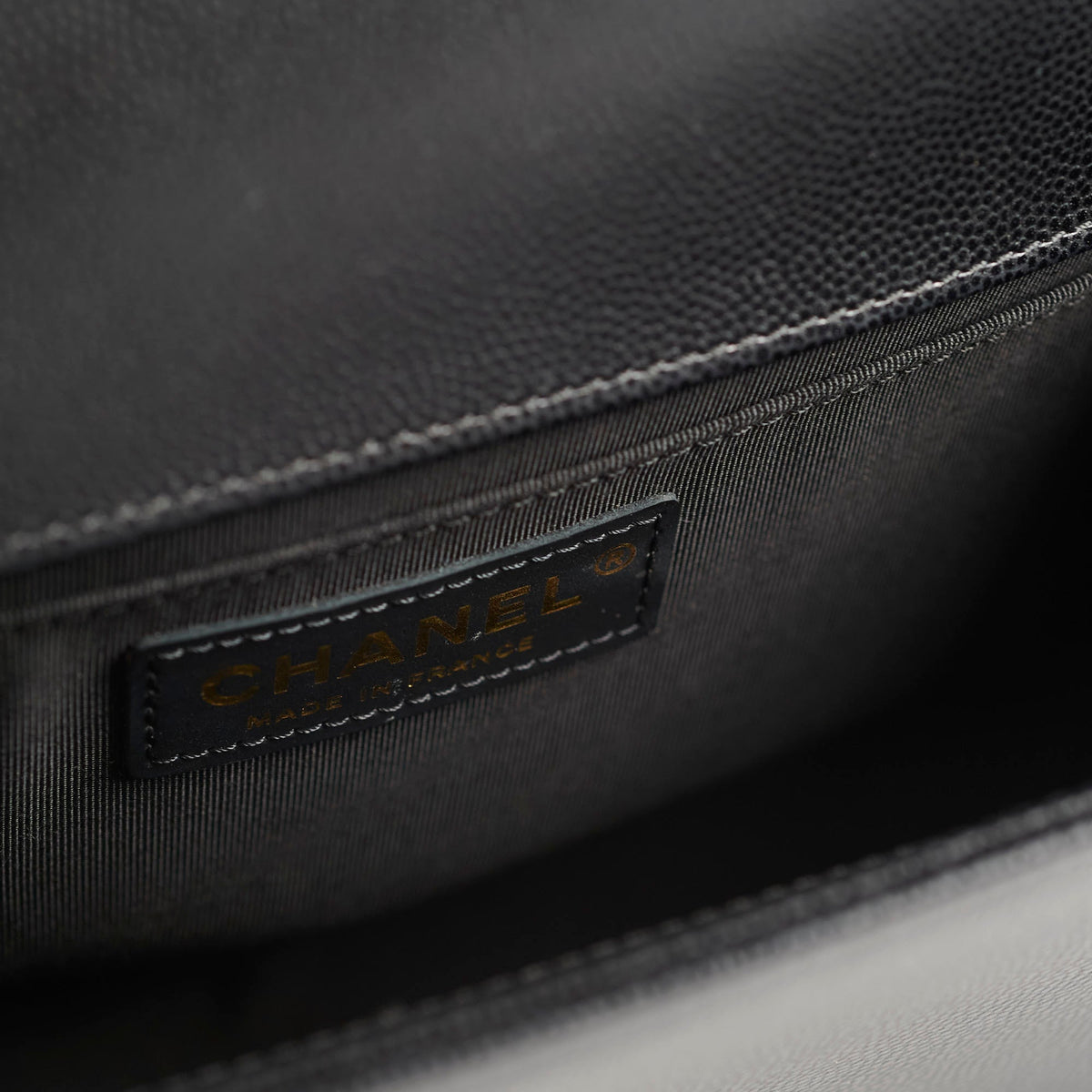 Chanel Old Medium Boy Bag Black Caviar GHW - photo 7